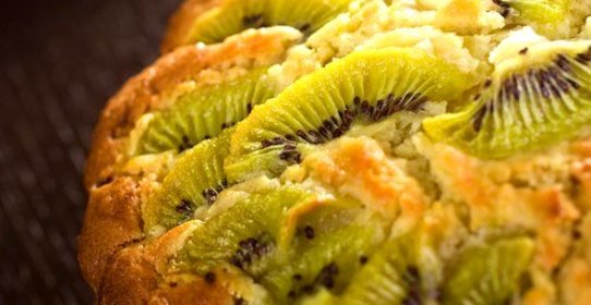 Сладкая пицца с киви