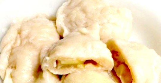 Вареники с яблоками