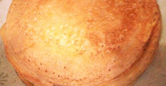 Блины дрожжевые тонкие