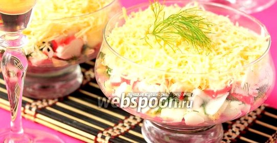 Салат-коктейль с крабовыми палочками «Гера»