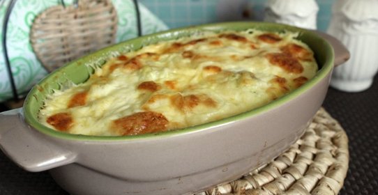 Цветная капуста в омлете под сырной корочкой