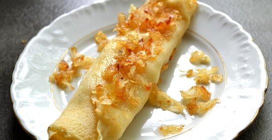 Блины с печеночной начинкой