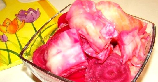 Капуста маринованная кусками