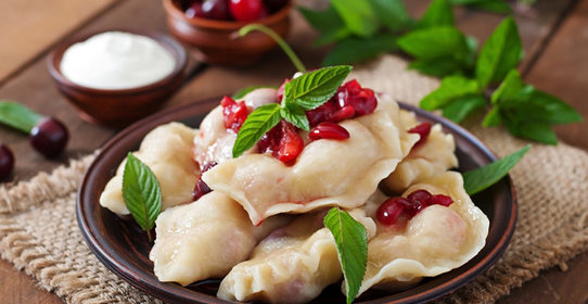 Вареники с вишней