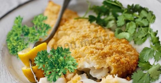 Рыба-меч в панировке