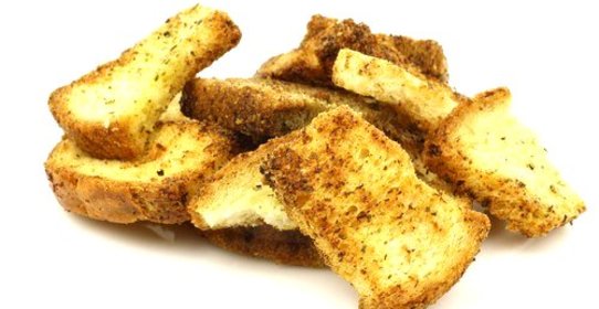 Кростини с оливковым маслом и чесноком