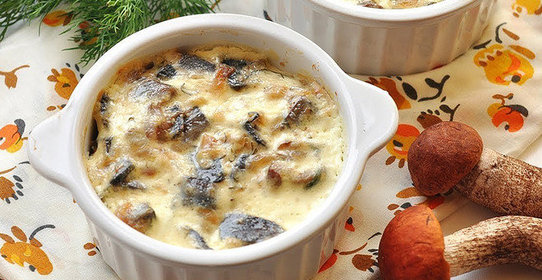 Жульен с курицей и грибами