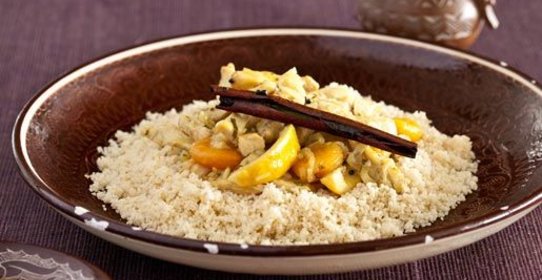 Быстрый таджин из курицы с кускусом