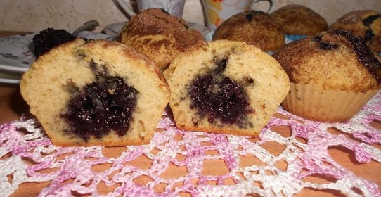 Мини-шарлотка Черничные штучки