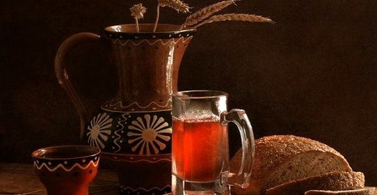 Квас из ржаного хлеба