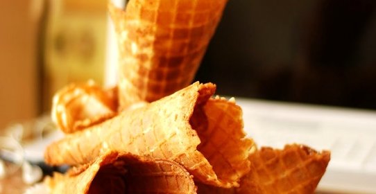 Вафельные рожки для мороженого