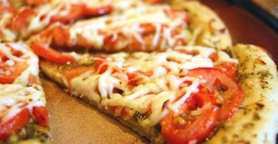 Пицца без дрожжей на молоке