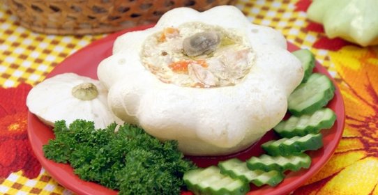 Фаршированный патиссон