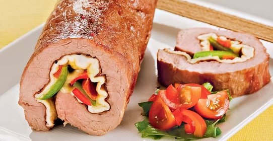 Говядина с тремя слоями начинки