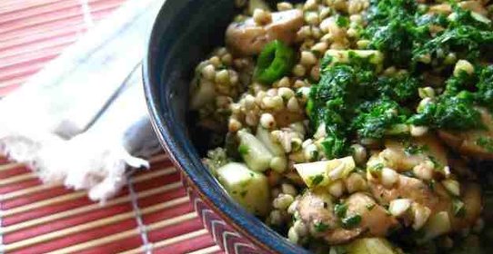 Гречневая каша с грибами