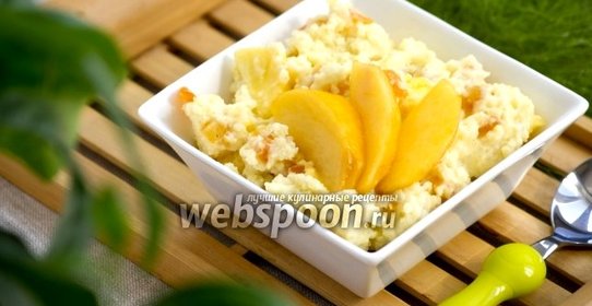 Пшённая каша с персиком и курагой