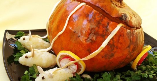 Фаршированная тыква Карета для Золушки