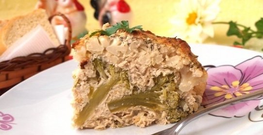 Цветная капуста, запеченная с фаршем