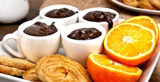 Шоколадный крем с клементинами