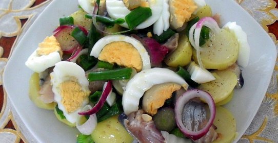 Салат с сельдью