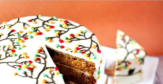 Вкусный торт с орехами