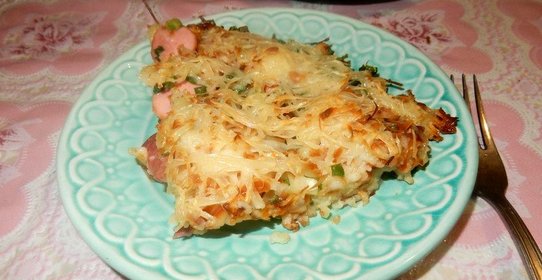 Пицца из картофельного пюре