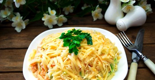 Салат Курица в перьях