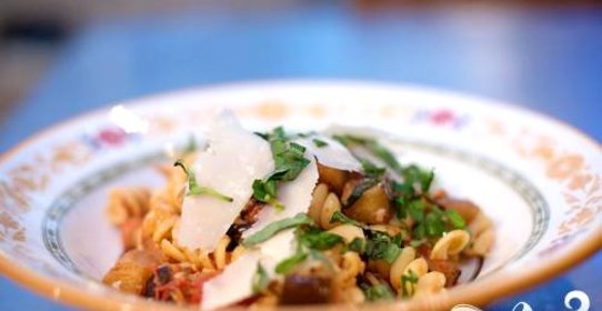 Макароны с баклажанами