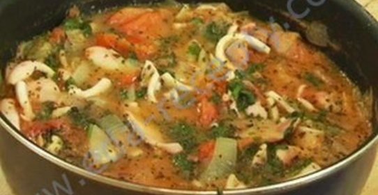 Тушеные кальмары