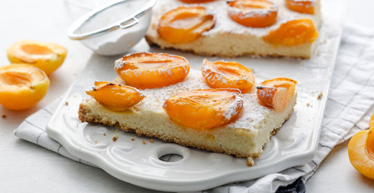 Песочный пирог с абрикосами