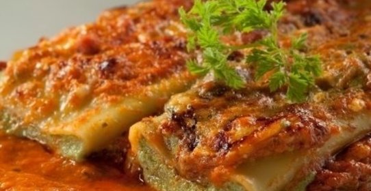 Каннеллони с рикоттой и шпинатом