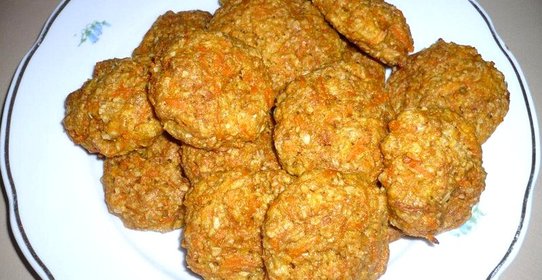Постное морковное печенье