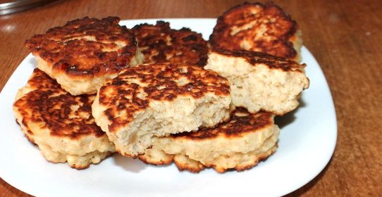 Овсяные оладьи с творогом