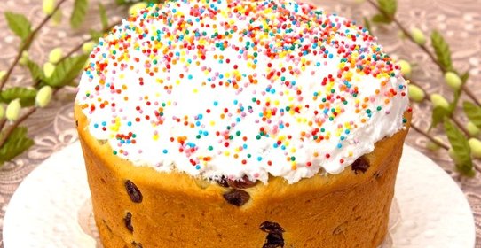 Пасхальный кулич на сметане