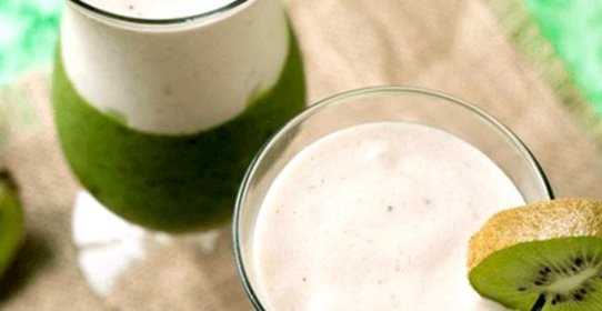 Смузи с бананом и киви
