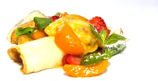 Блинчики с фруктами