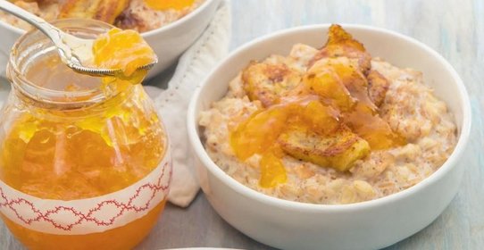 Овсяная каша с бананами