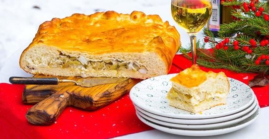 Пирог с белой рыбой