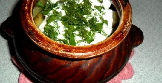 Картошка в горшочках с мясом