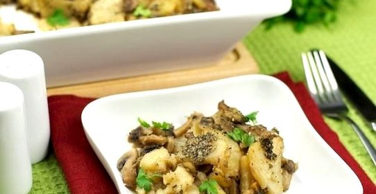 Жареная картошка с грибами
