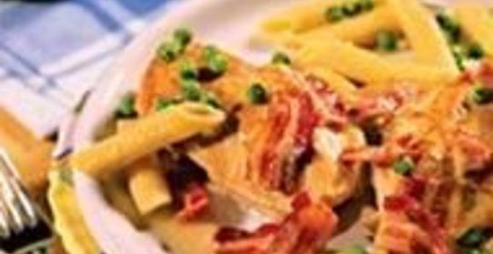 Курица с пенне в сливочном соусе