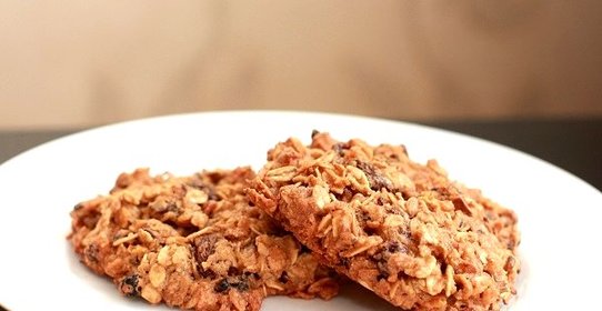 Банановое печенье с овсяными хлопьями