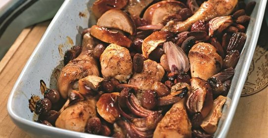 Курица с миндалем