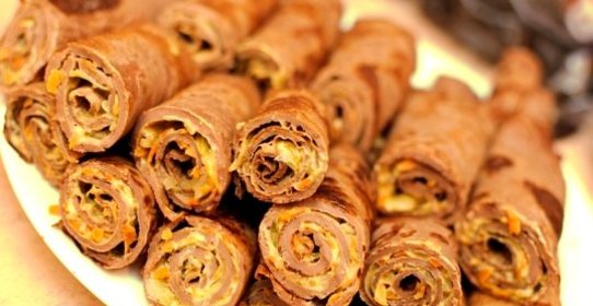 Печеночные блинчики с начинкой