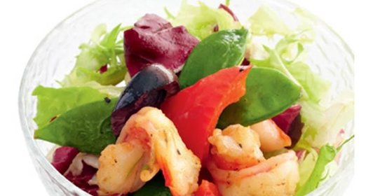 Салат с креветками