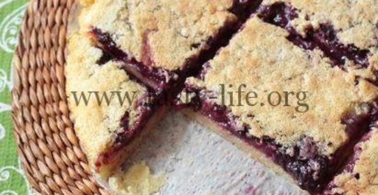 Лимонные квадратики с черникой