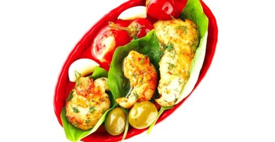 Маринованные куриные ломтики