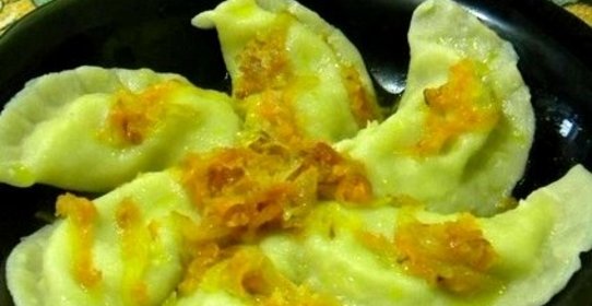 Вареники с сыром и зеленью