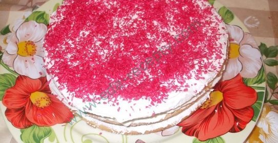 Торт сливочный