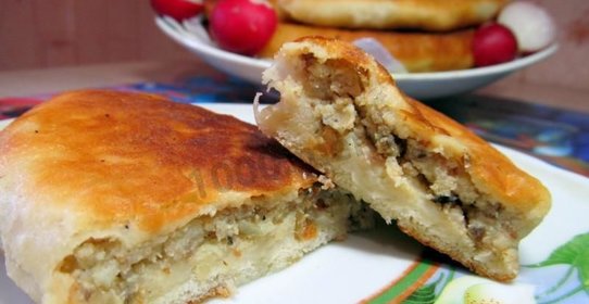 Пирожки на кефире и дрожжах